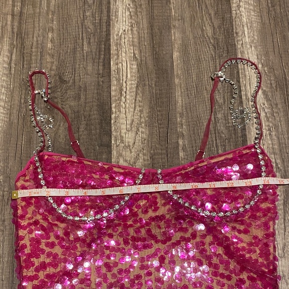 Fashion Nova Hot Pink Sequin Mini Dress - Picture 4 of 7